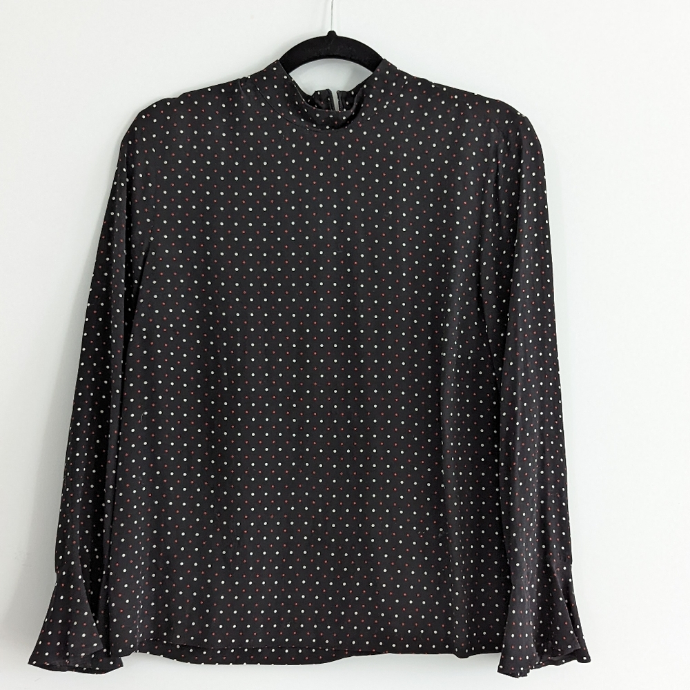 Zara Polkadot Top Blouse